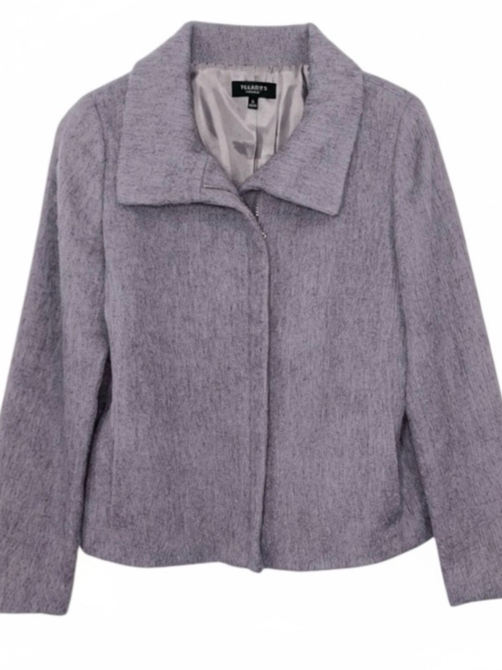 Talbots "The Jackie Fit" Wool-Alpaca-Mohair Blend Full-Zip Jacket Size 12/ L